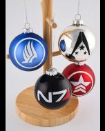 Mass Effect Glass Ball Ornament Set