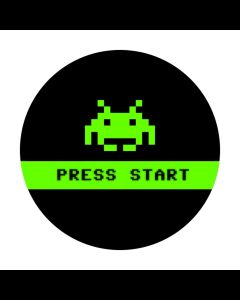 Press Start Aufkleber