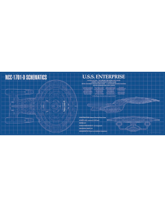 Enterprise-D Blaupause Schreibtischunterlage