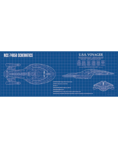 Voyager Blaupause Schreibtischunterlage