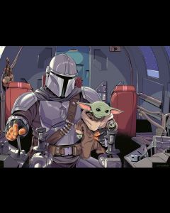 Star Wars The Mandalorian Puzzle Cartoon (1000 Teile)