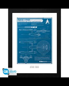 Framed print "USS Enterprise Blueprint"