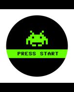 Press Start Aufkleber