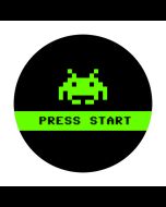 Press Start Aufkleber