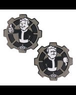 Vault Boy Allgemeine Problem-Entscheidungsmünze (schwarz-weiß)