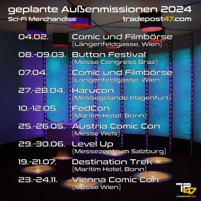 TP47 Newsletter #6: Außenmissionen 2024, Neuheiten / Away Missions 2024, New Arrivals